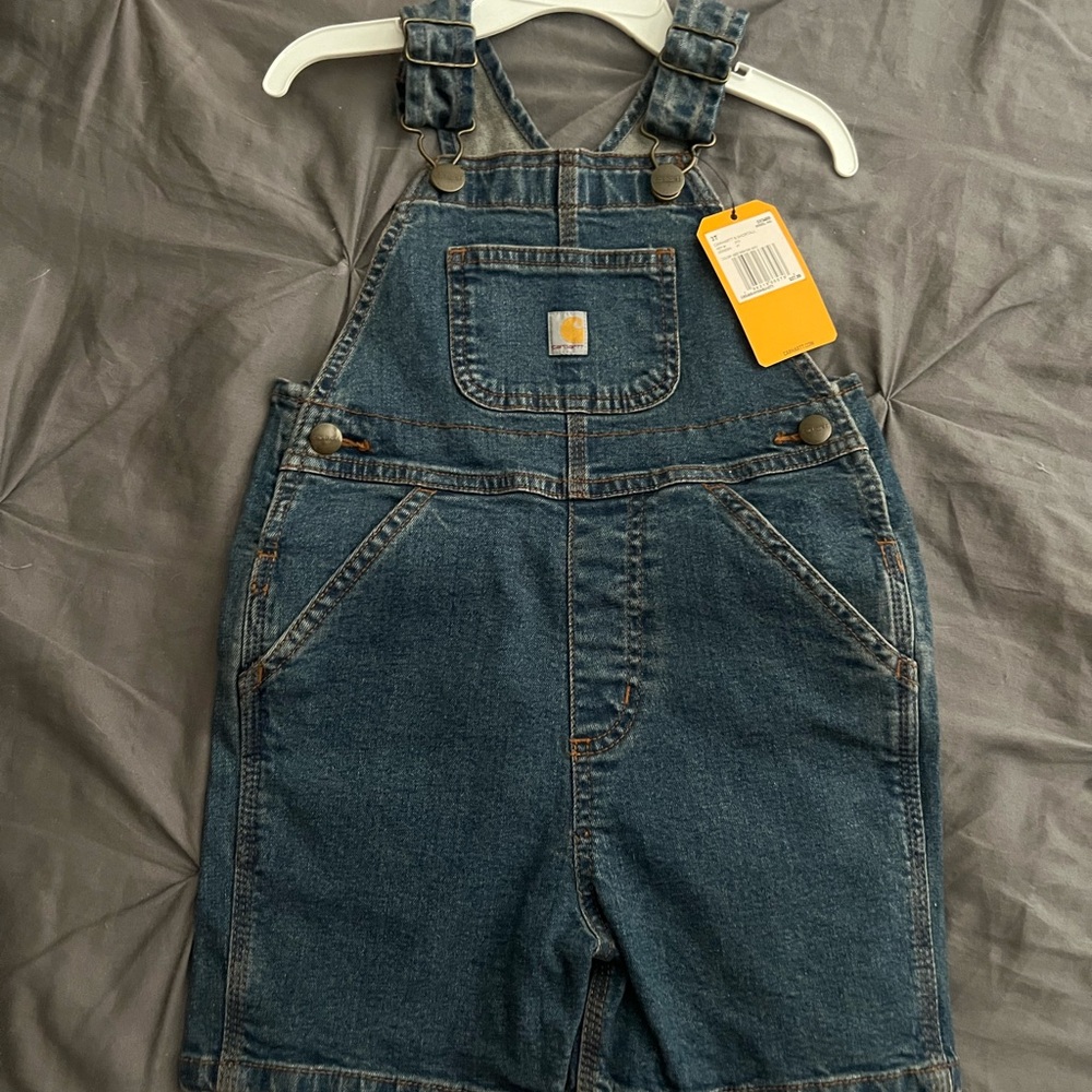 Carhartt Blue Denim Kids Overalls